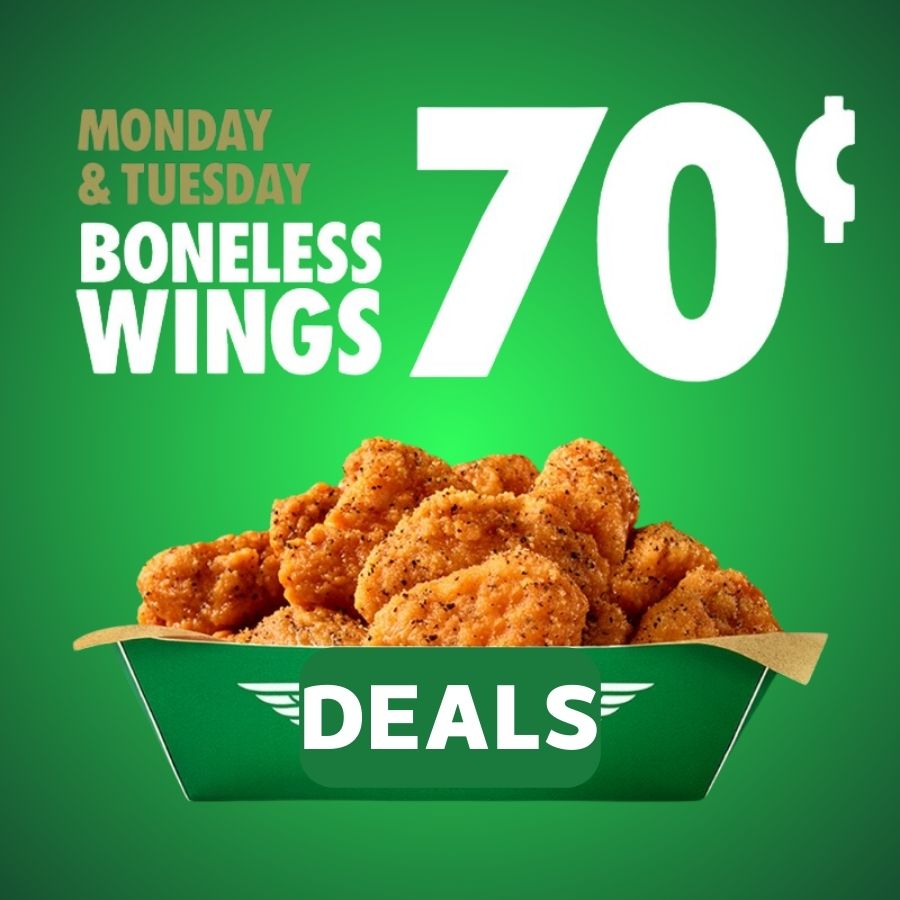 70 Cent Boneless Wings